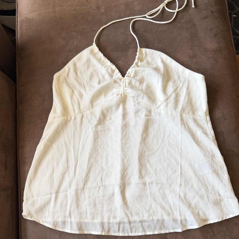Banana Republic Cream Silk Camisole Top